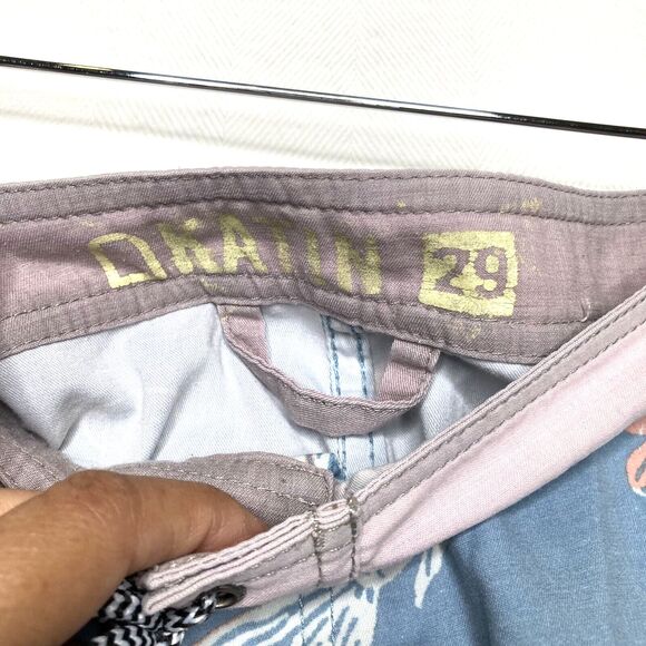 Katin Surf Co Lightweight Snap Fly Board, Swim Shorts. Fish Print, Men's 29, EUC - Picture 10 of 11